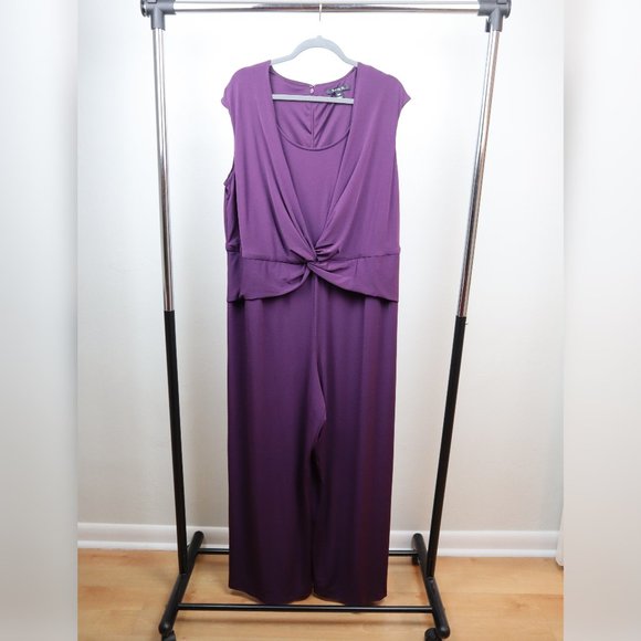 Purple Jumpsuit Plus Size - Picture 1 of 15
